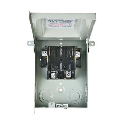 Contractor (10) Pack - A/C Disconnect Switch, Pull Out, Metal Box, 120/240VAC, 30-Amp, 1-Phase, 3-Wire, 2-Pole, Type 3R, Outdoor, UL Listed