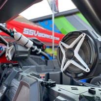 SSV Works 180-US2-C65 Universal 6.5in. Cage-Mount Speaker Pods for ATVs/UTVS and Other Off Road Vehicles (US2-C65A SSV Works Loaded w/ 1.75" Clamps)