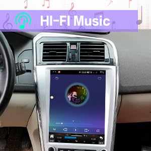 12.1 Inch Tesla Style Vertical Touch Screen Car Stereo, Android 15.0 Radio with GPS Navigation & CarPlay, Multimedia Player Head Unit Compatible with Volvo XC60 2009-2017 (4+64GB)