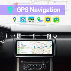 8+128GB 12.3'' Android 13 Car Stereo Navigation for Range Rover Sport L494 2014-2017 Touch Screen with CarPlay/Android Auto | GPS+4G+Split Screen | Plug & Play Upgrade (OEM Bosch System, White)