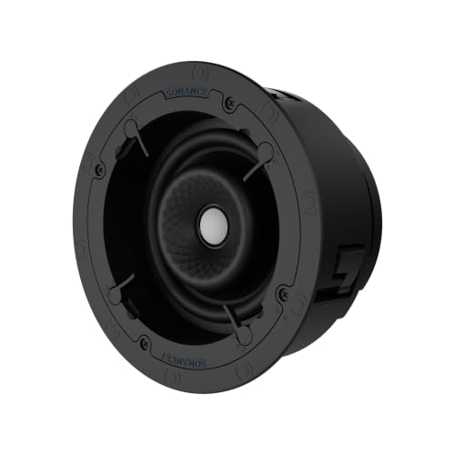 Sonance VX64R Visual Experience Series 6" Medium Round 2-Way Speakers (Pair) Paintable White