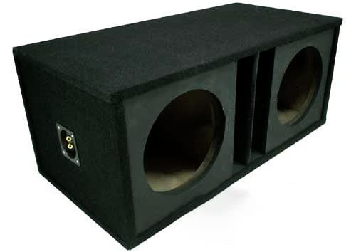 Dual 15" Ported Slot Vented Sub Box Paintable Baffle Subwoofer Enclosure