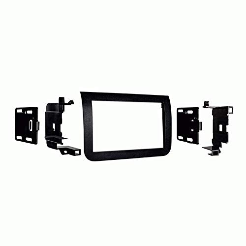 Double DIN Car Stereo Radio Install Kit Package Compatible with Ram Promaster 2014, 2015, 2016, 2017, 2018, 2019, 2020, & 2021 with Factory Amplifier or Without Factory Amplifier