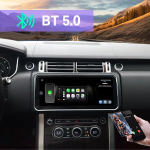 8+128GB 12.3'' Android 13 Car Stereo Navigation for Range Rover Sport L494 2014-2017 Touch Screen with CarPlay/Android Auto | GPS+4G+Split Screen | Plug & Play Upgrade (OEM Bosch System, White)