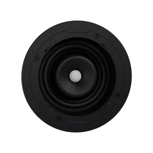 Sonance VX64R Visual Experience Series 6" Medium Round 2-Way Speakers (Pair) Paintable White