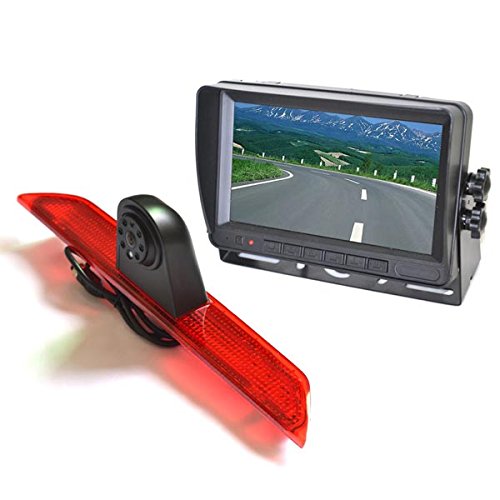 VS868M Brake Light Backup Camera & 7 inch Self Standing Monitor for Ford Transit 150/250/350/350HD Van (2014-2018)