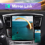12.1" Car Stereo for Infiniti QX60 2014-2019,Android Radio Head Unit with Tesla Style Wireless CarPlay, Android Auto, GPS Navi, DSP, WiFi, Backup Camera (6+128GB)