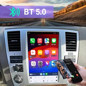 12.1 inch Vertical Touch Screen Car Radio for Nissan Armada Infiniti QX56 2008-2012 Carplay Multimedia Player GPS Navigation Stereo (Silver, 8+256GB)