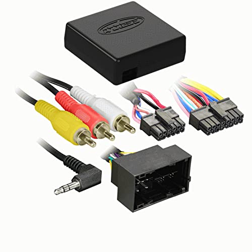 Double DIN Car Stereo Radio Install Kit Package Compatible with Ram Promaster 2014, 2015, 2016, 2017, 2018, 2019, 2020, & 2021 with Factory Amplifier or Without Factory Amplifier