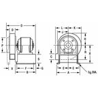 Dayton 4C108 Blower, 10-9/16 in, Degrees_Fahrenheit, to Volts, Amps, (
