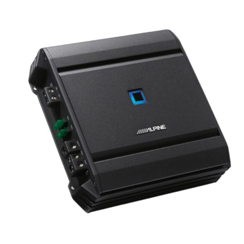 Alpine S2-A60M S-Series Next-Gen 600W High-Performance Car Mono Amplifier with RUX-KNOB.2 bass knob