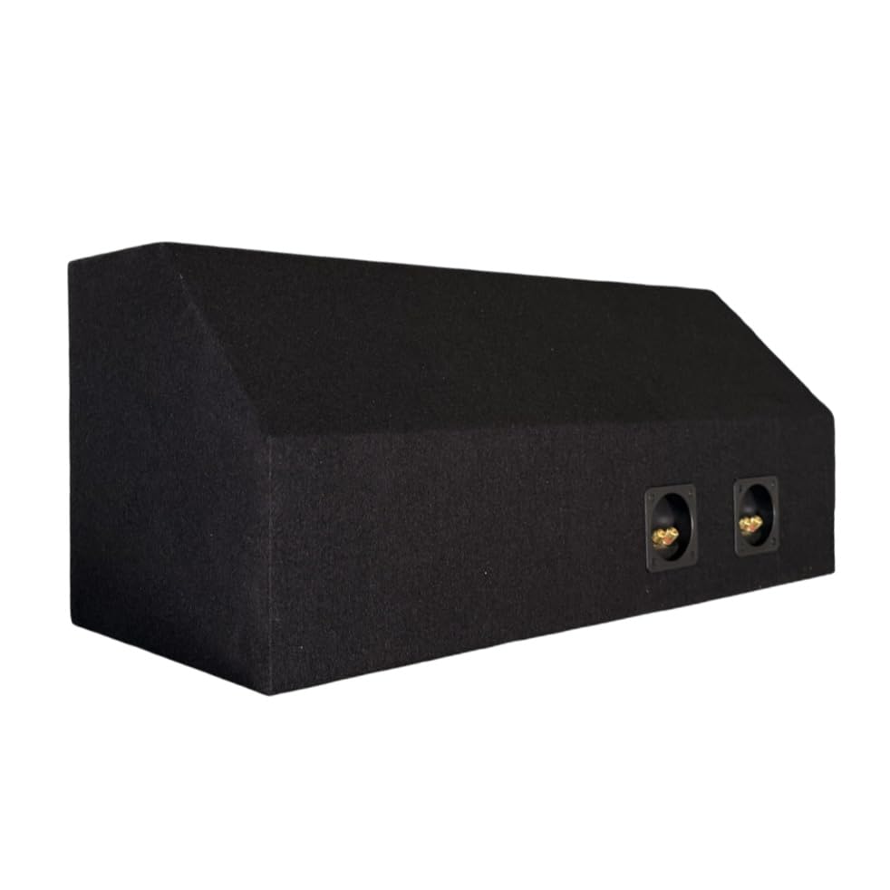 Custom Dual 12" Ported Subwoofer Enclosure Fits 2005-2025 Mustang Convertible, Slot-Ported Sub Box, 36Hz Tuned, Premium 5/8" MDF Wood