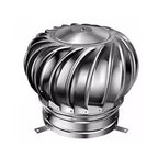 Wind Turbine Horizontal Generator Kits Charge Batteries Vertical Axis Controller Generation，Stainless Steel Turbine Roof Ventilator Unpowered Attic Fan Wind Turbine Vent with Mounting Feet