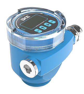 80G Radar Liquid Level Sensor, SKERadar Water Level Measurement Transmitter LCD Display, 4-20mA Bluetooth, G1.5 Thread