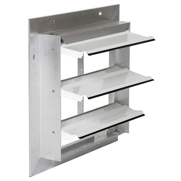 Dayton 36" Backdraft Damper / Wall Shutter, 36-1/2" x 36-1/2" Opening Required - 3C310