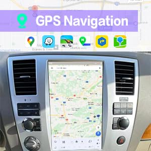 12.1 inch Vertical Touch Screen Car Radio for Nissan Armada Infiniti QX56 2008-2012 Carplay Multimedia Player GPS Navigation Stereo (Silver, 8+256GB)