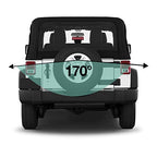 EchoMaster Jeep Wrangler JK Spare Tire Mount AHD Waterproof Backup Camera with Parking Lines + HD Front Camera with Night Vision for Off-Road Driving Bundle
