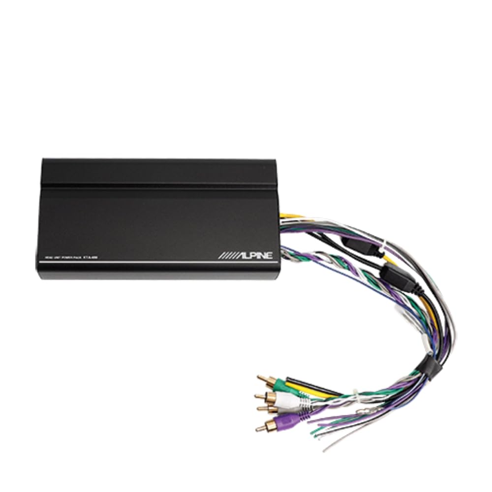 Alpine iLX-W770-M 6.75" Shallow Chassis Double-DIN Capacitive Touchscreen Digital Multimedia Receiver with KTA-450 4-Channel Amplifier