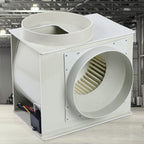 PP 250 Centrifugal Blower 1450 R/Min High Speed Blower 10Inch Extractor Fan Low Noise Flow Inline Duct Fan for Chemical Cabinet Fume Hood