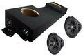 Kicker 43C124 Comp C12 4 Ohm Dual 12" Loaded Truck Subwoofer Box Enclosure