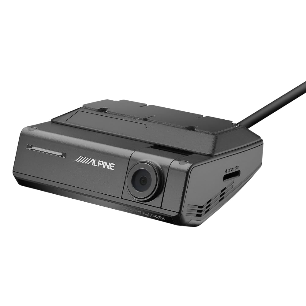 Alpine DVR-C320R Premium 1080P Night Vision Dash Camera Bundle (Front + Rear) with Built-in Drive Assist