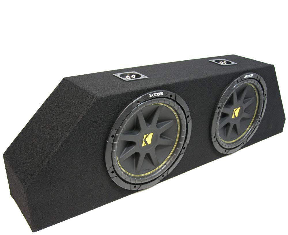 Dual 10" Trunk Sub Box with 43C104 Comp C10 Fits 2010-2013 Chevy Camaro