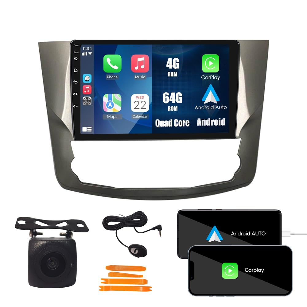 [4G 64G] Android Car Stereo FM Radio Carplay Android Auto 9" Touchscreen Headunit Media Player with Backup Camera for Toyota Avalon 2011