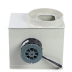 PP 250 Centrifugal Blower 1450 R/Min High Speed Blower 10Inch Extractor Fan Low Noise Flow Inline Duct Fan for Chemical Cabinet Fume Hood