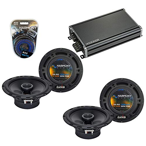 Harmony Audio Fits Mercedes C-Class 2005-2007 Speaker Amp Bundle R65 Pair