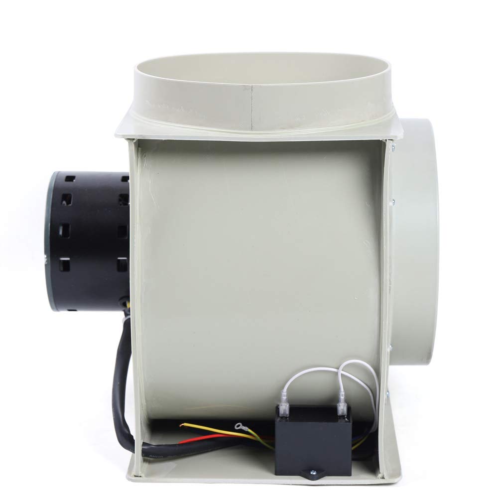 PP 250 Centrifugal Blower 1450 R/Min High Speed Blower 10Inch Extractor Fan Low Noise Flow Inline Duct Fan for Chemical Cabinet Fume Hood