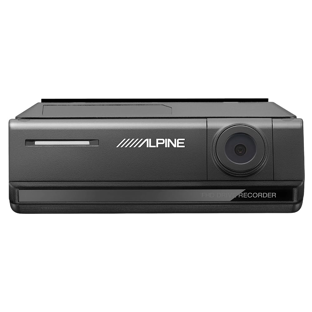 Alpine DVR-C320R Premium 1080P Night Vision Dash Camera Bundle (Front + Rear) with Built-in Drive Assist