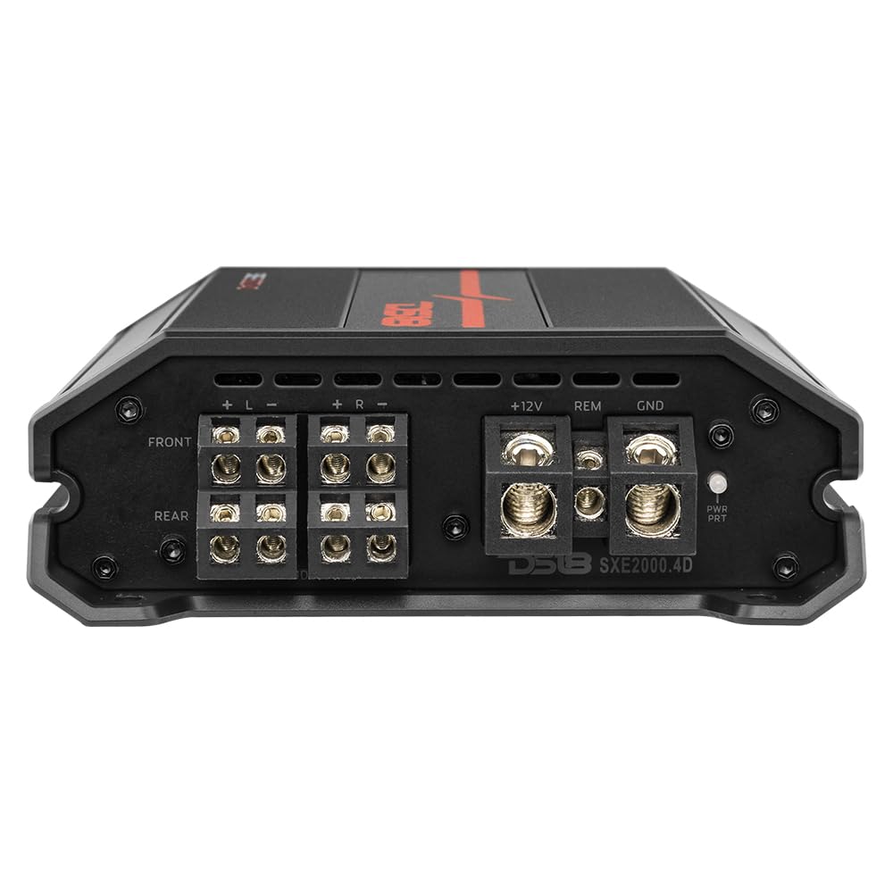 DS18 SXE-2000.4D/BK 4-Channel Car Amplifier Class D Full Range 4X 150 Watts RMS @ 4-ohm Compact Amp- Bridgeable Amp 4 Channels 2000 Watts Max Power (Renewed)