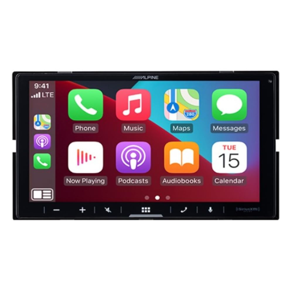 Alpine iLX-W770-M 6.75" Shallow Chassis Double-DIN Capacitive Touchscreen Digital Multimedia Receiver with KTA-450 4-Channel Amplifier