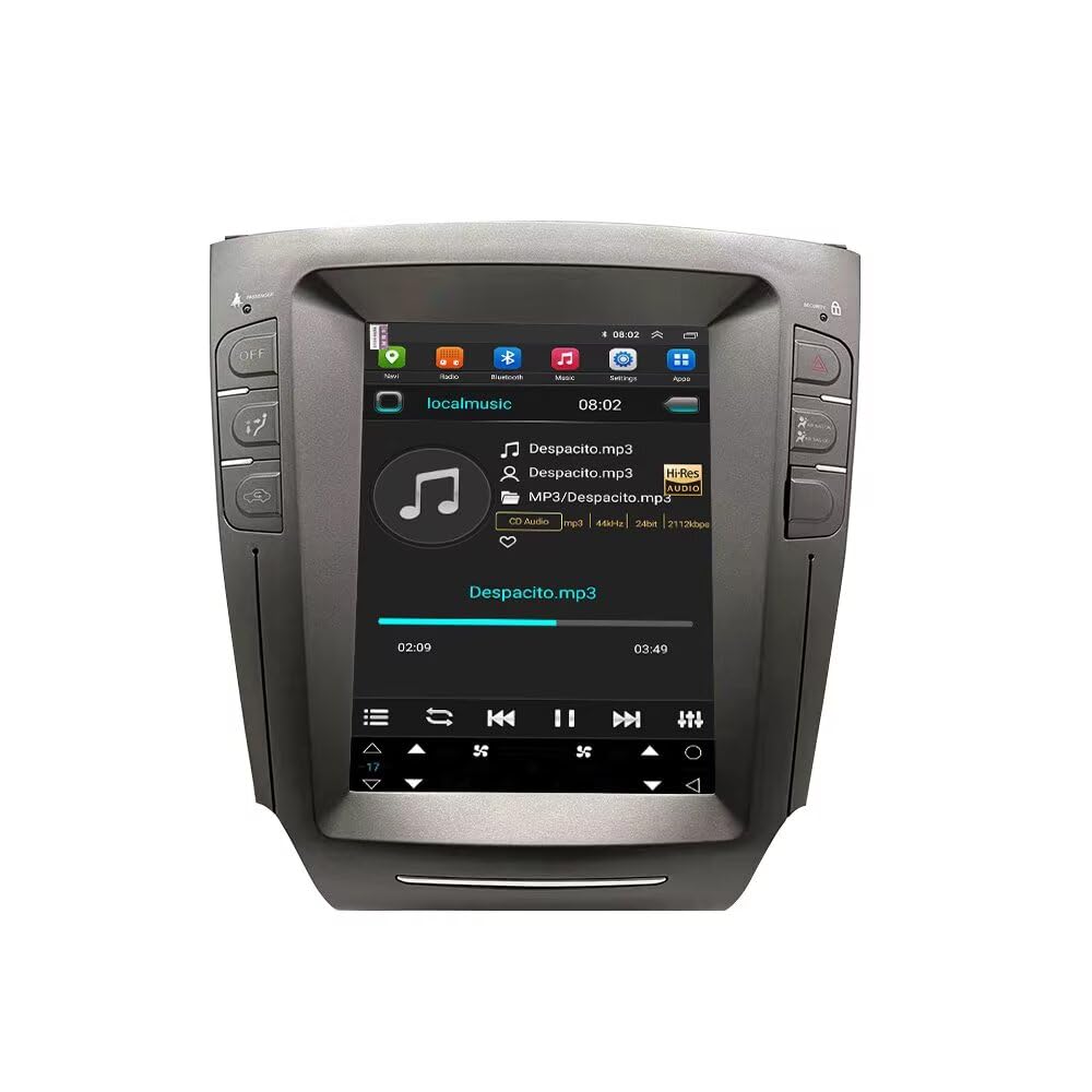 8+256 for Lexus IS250 IS350 2006 2007 2008 2009 2010 2011 2012 Android 14 Head Unit Car Radio Stereo GPS Naviation Tesla with Wireless Carplay Android Auto Multimedia Audio WiFi Bluetooth