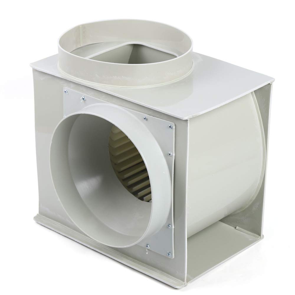 PP 250 Centrifugal Blower 1450 R/Min High Speed Blower 10Inch Extractor Fan Low Noise Flow Inline Duct Fan for Chemical Cabinet Fume Hood