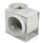 PP 250 Centrifugal Blower 1450 R/Min High Speed Blower 10Inch Extractor Fan Low Noise Flow Inline Duct Fan for Chemical Cabinet Fume Hood