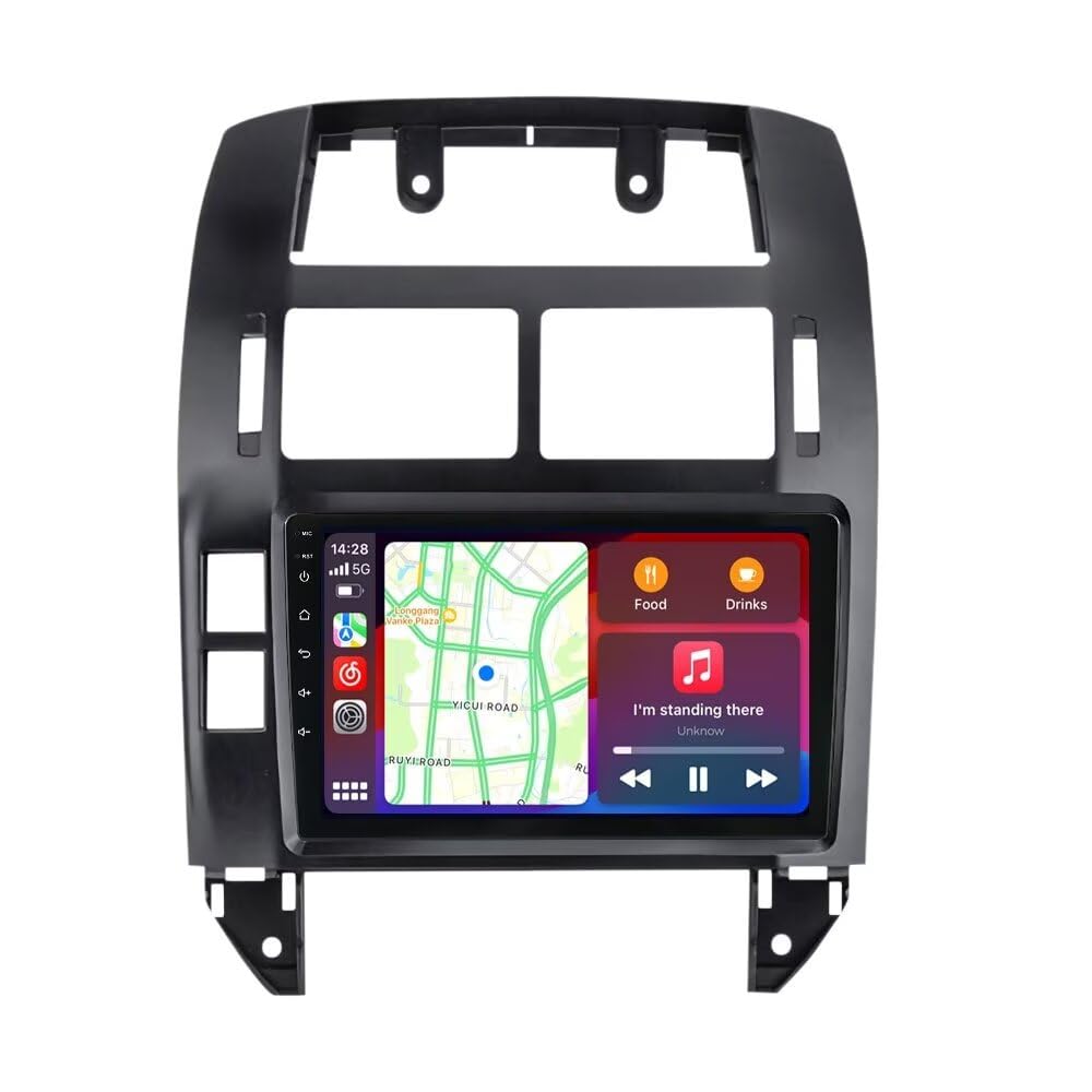 Radio for Volkswagen Polo Mk4 2004-2009 Head Unit GPS 2G+64G