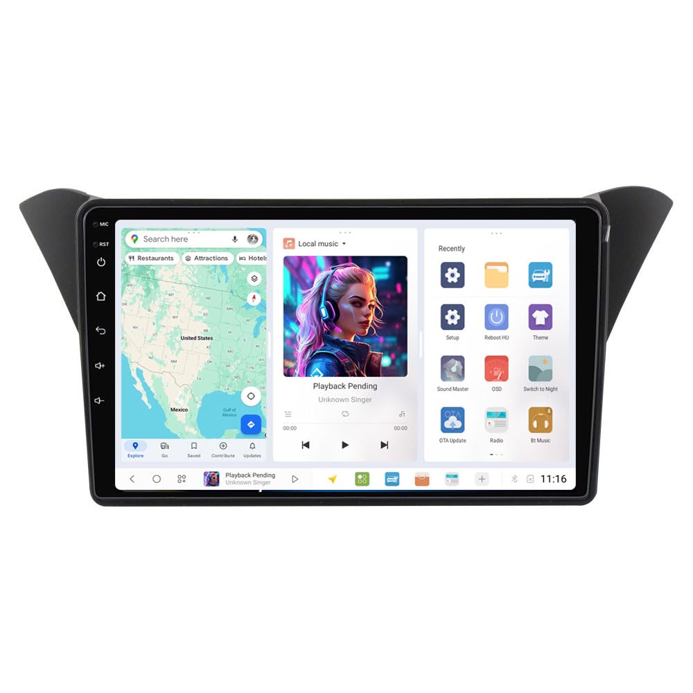 DUDUAUTO Android 13 Car Radio for Hyundai Genesis/Rohens Coupe 2012-2016