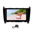 for Mercedes-Benz CLK W209 CLK 350 Coupe CLK55 AMG Android 10.0 Car Stereo 9" in-Dash Head Unit Car Radio GPS Navigation Car Stereo Supports WiFi Bluetooth