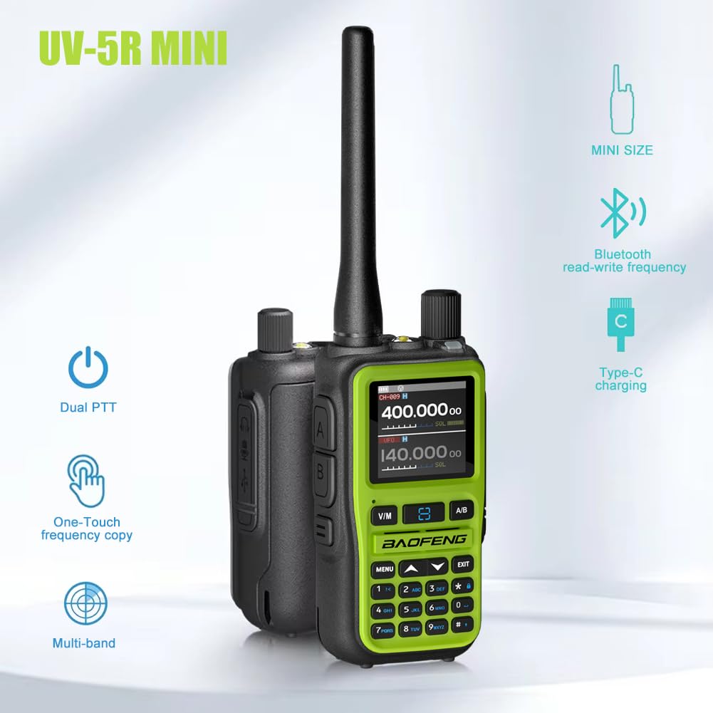 BAOFENG UV-5R MINI Radios Multi-Band Two Way Radio Bulk Set Walkie Talkies