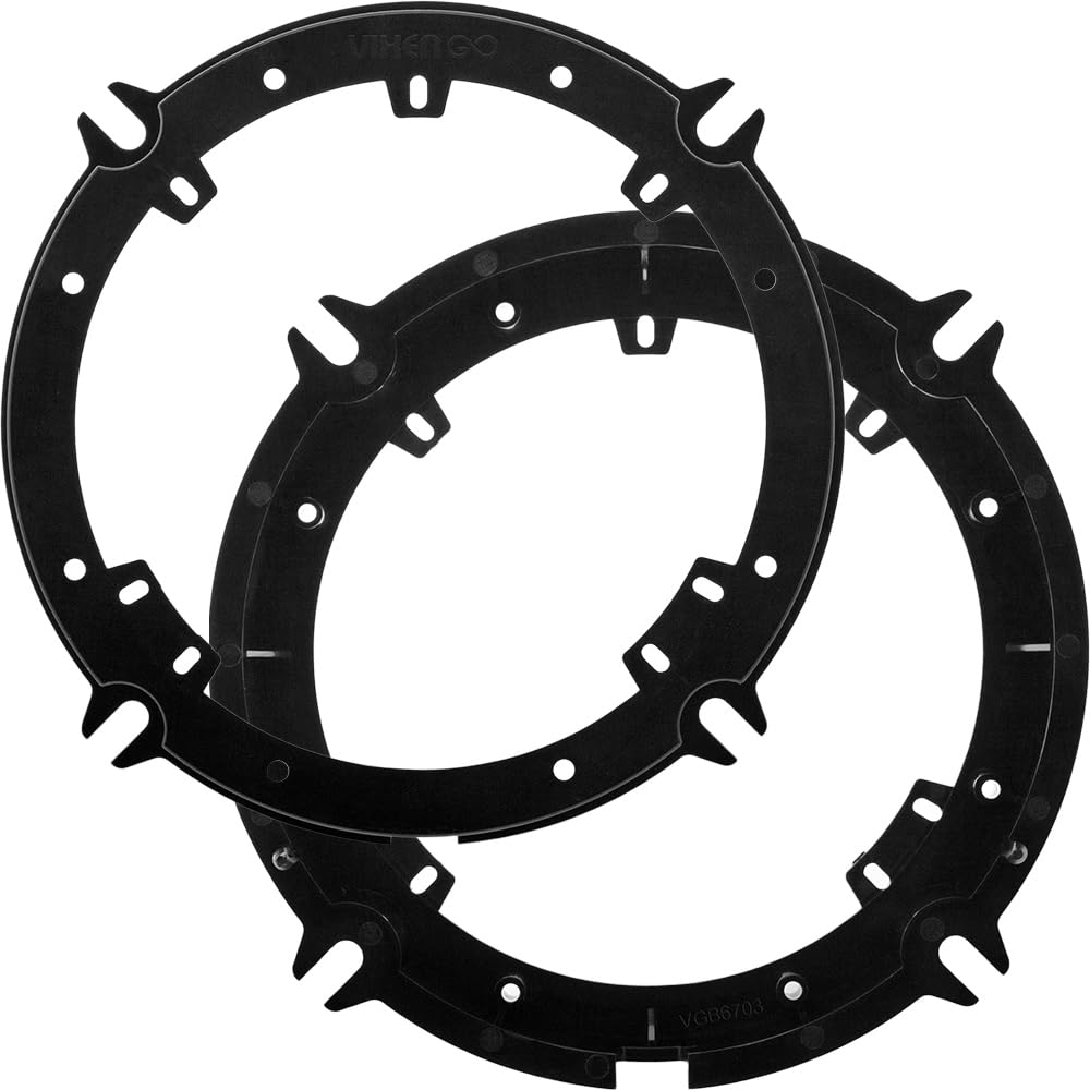 KICKER Front and Rear Door 6.5 Speakers Kit for Hyundai Santa Cruz 2022 Upgrade Kit - 2 Pairs of DS Series 6 1/2 Inch Coaxial Speakers with Adapters and Harnesses - DSC650, 43DSC6504