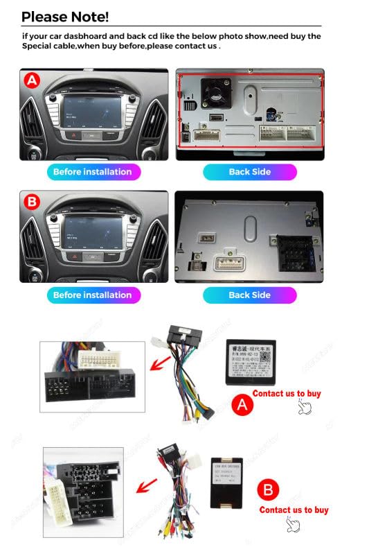 8 Core 6+128G Radio for Hyundai Tucson 2LM IX35 2009-2015 with Wirelessly Carplay Android Auto,7" Touchscreen Multimedia Player/DSP/5G WiFi/FM/SWC/AHD Camera