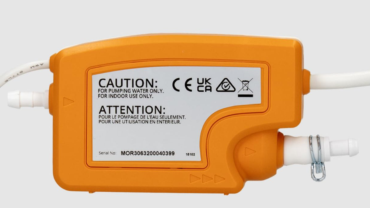 Aspen Silent+ Mini Orange Gen 5 Condensate Pump – Ultra Quiet 16dB(A), Variable Speed, Universal Mini-Split HVAC Pump, Ceiling & Floor Install - FP3430/MG
