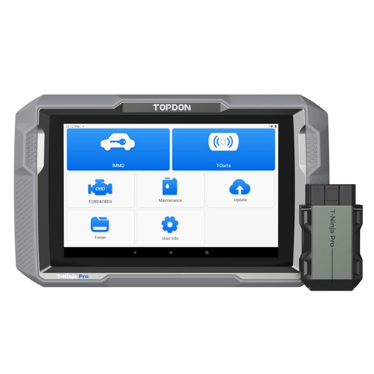 Topdon T-Ninja Pro - 8" Tablet Key Programming Tool Read Pins, Add & Erase Keys