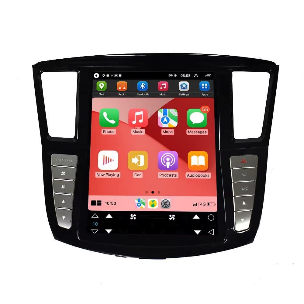 12.1 Inch Android 14 Car Stereo Radio for Infiniti JX35 QX60 2012-2019 Multimedia Player GPS Navigation Carplay Android Auto WiFi Bluetooth 4+64GB