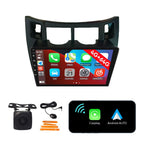 [4G 64G] Android Car Stereo FM Radio Carplay Android Auto 9" Touchscreen Headunit Media Player with Backup Camera for Toyota Vitz/Yaris/Platz 2005 2006 2007 2008 2009 2010 2011