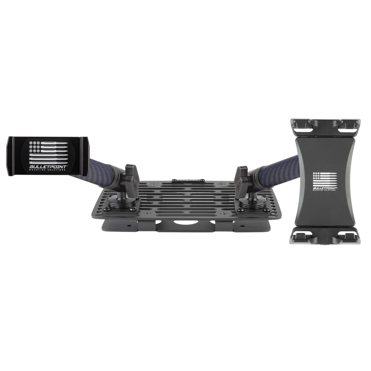 Bulletpoint RubiGrid Metal Dash Mount with Phone Holder + Tablet Holder Bundle Compatible with 2019-2023 Ford Ranger