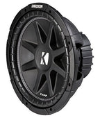 Kicker Comp C12 Sealed Hatchback Dual 12" Sub Box and HA-A800.1 Amplifier