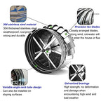 Wind Turbine Generator, Home Use Horizontal/Vertical Kits with Blades & Battery Charge Controller, 304 Stainless Steel Rotating Chimney Cowl Cap, Roof Vent