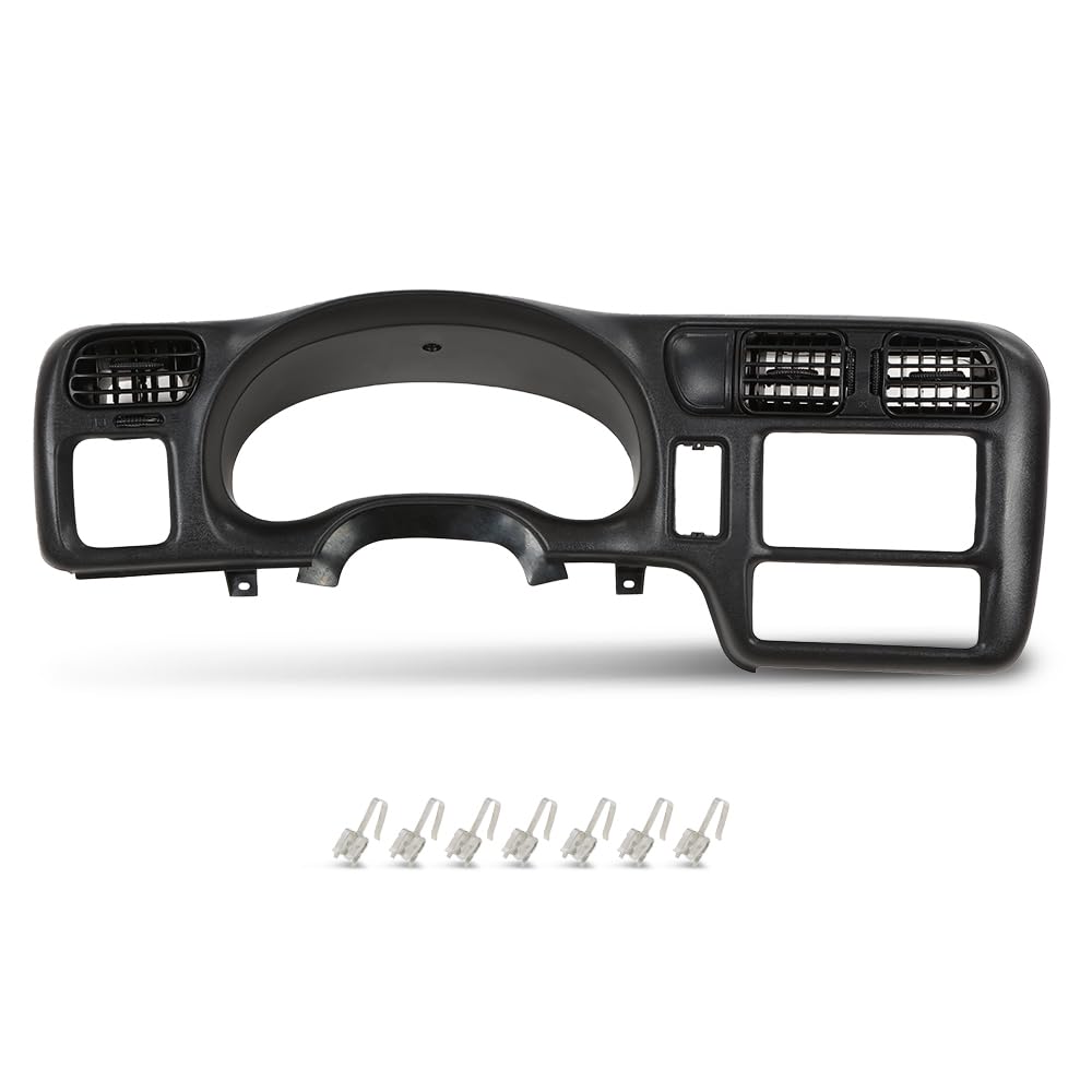 Dash Radio Bezel Grey Compatible with Chevy Blazer S10 GMC Jimmy Sonoma 1998-2004/ Fit for Vehicle with Double Din Radio